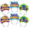 KKBES 24 Pack Birthday Hats, Happy Birthday Headbands for Party Supplies, 3 Patterns view 1