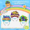 KKBES 24 Pack Birthday Hats, Happy Birthday Headbands for Party Supplies, 3 Patterns view 2