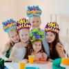 KKBES 24 Pack Birthday Hats, Happy Birthday Headbands for Party Supplies, 3 Patterns view 4