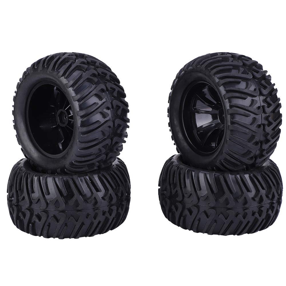 1/10 Scale RC Car Tires, Durable 125mm Y Type Replacement Wheel for Remote Control Vehicles, Off-Road Racing Hobbyists, Repair and Maintenance