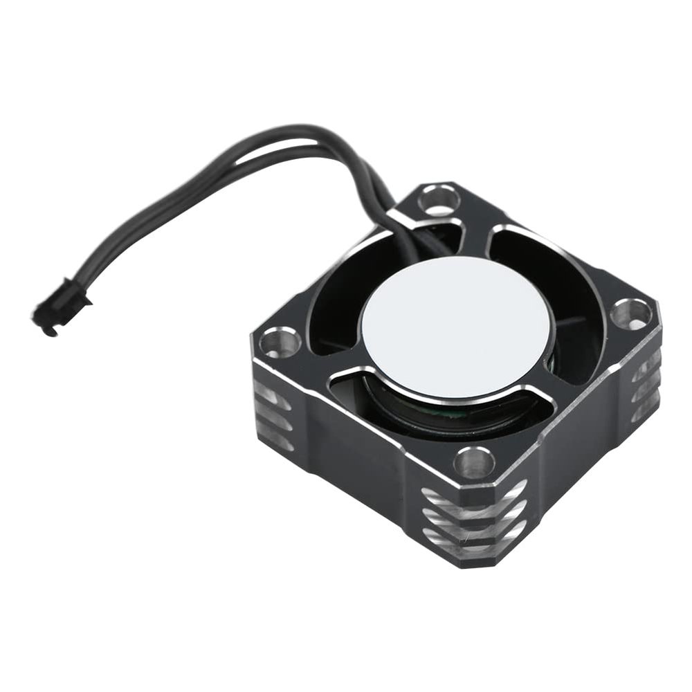1PC Aluminum 25x25MM 32000RPM Electronic Speed Controller Strong Metal Fan Heat Dissipation (Black Silver) Rc Fan
