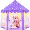 EVOIONOS Purple Tent for Girls, Kids Tent Indoor, Princess Tent with Star Lights, Girls Play Tent, Princess Castle Playhouse Tent, Little Girls Lavendar Tent, 55x53 Princess Tent for Girls view 1
