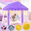 EVOIONOS Purple Tent for Girls, Kids Tent Indoor, Princess Tent with Star Lights, Girls Play Tent, Princess Castle Playhouse Tent, Little Girls Lavendar Tent, 55x53 Princess Tent for Girls view 2