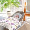 Baby Blanket for Boys Girls Watercolor Purple Yellow Wildflowers Soft Nursery Shower Receiving Blanket Comfortable Crib Stroller Nursery Swaddle Cover Toddler Kids Birthday New Mom Gift 30X40 in view 3
