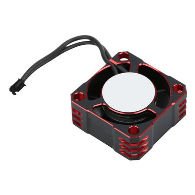 1PC Aluminum 25x25MM 32000RPM Electronic Speed Controller Strong Metal Fan Heat Dissipation (Black Red) 25X25