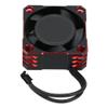 1PC Aluminum 25x25MM 32000RPM Electronic Speed Controller Strong Metal Fan Heat Dissipation (Black Red) 25X25 view 2