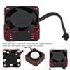 1PC Aluminum 25x25MM 32000RPM Electronic Speed Controller Strong Metal Fan Heat Dissipation (Black Red) 25X25 view 4