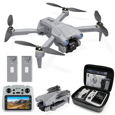 Contixo F21 Pro Drone with Dual Camera, 30 Min Flight Time With 2 Batteries, 4.3" Screen Remote, Obstacle Avoidance, Optical Flow Hover, 2.4GHz FPV, Altitude Hold, 3D Flip Drones For Adult Teenager