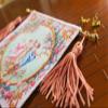 1:12 Dollhouse Miniature Aubusson Tapestry Beautiful Angels in Rose Garden view 2