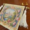 1:12 Beautiful Dollhouse Miniature Aubusson Tapestry Castle in Rose Garland view 4