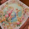 1:12 Cherubs in Rose Floral Stunning Vintage Miniature Aubusson Tapestry view 2