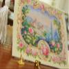 1:12 Stunning Dollhouse Miniature Aubusson Tapestry Castle in Rose Garland view 4