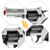 Toy Gun, Soft Bullet Toy Revolver, Game Catapult Toy Gun Foam Blaster, can fire Sponge Bullets, Educational Model Toys, Suitable for Children's Gifts from 6 Years Old(Silver) view 4