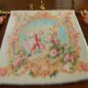 1:12 Stunning Dollhouse Miniature Aubusson Tapestry Angels Gathering Roses view 3