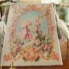 1:12 Angels Gathering Roses Stunning Dollhouse Miniature Aubusson Tapestry view 1