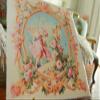 1:12 Angels Gathering Roses Stunning Dollhouse Miniature Aubusson Tapestry view 4