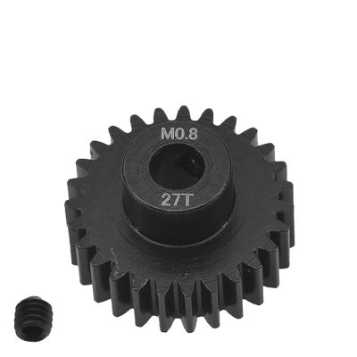 32P 27T Pinion Gear Motor Gear Fit for Traxxas UDR Rear Straight Axle Short Card Motor Teeth M0.8 5MM Fit for Traxxas 1/7 Unlimited Desert Racer UDR #5647 Upgrades Parts