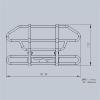 DAYUDDRICAR 1/14 RC Car Metal Front Bumper Replacement for Tamiya-R620 R470 1/14 DIY RC Tractor Truck Cars Accessories view 2