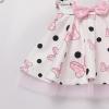 ABEWIP Baby Toddler Girl Pink Mouse Bow Knot Polka Dots Tulle Dress+Shirt Top Fancy Costume with Headband Pink 6-12 Months view 4