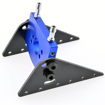 BrewJa Aluminum Watercool Motor Mount for 540/550 B36 28 21mm and 25mm Motor RC Boat Diameter Brushless Motor RC Boat (Color : Blue)