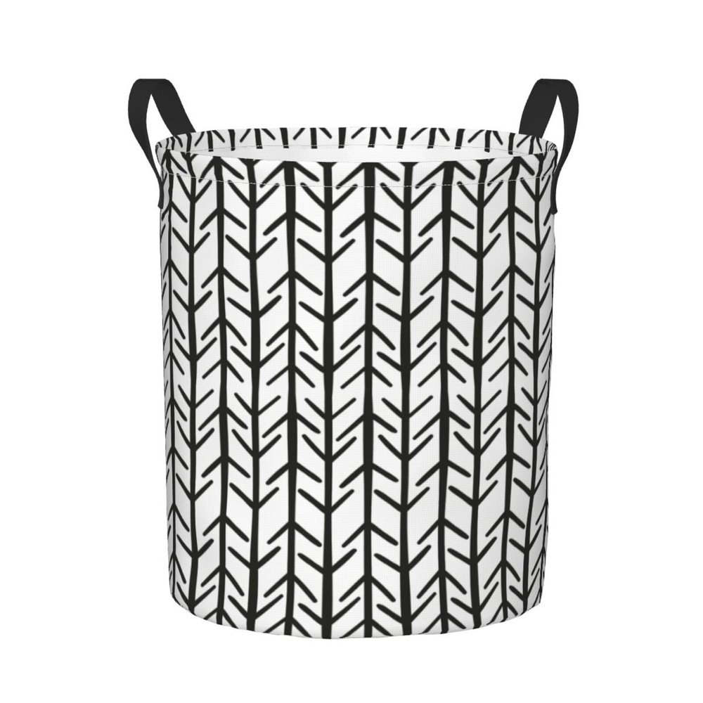 Foruidea Black Arrow Laundry Basket,Laundry Hamper,Collapsible Storage Bin, Oxford Fabric Clothes Baskets,Nursery Hamper For Home,Office,Dorm,Gift Basket