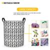 Foruidea Black Arrow Laundry Basket,Laundry Hamper,Collapsible Storage Bin, Oxford Fabric Clothes Baskets,Nursery Hamper For Home,Office,Dorm,Gift Basket view 3