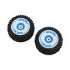 1Pair RC Car Rear Rubber Tires RC Car Upgrade Part for 1/12 Remote Control Car 124017 124017 Parts view 1
