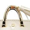 Fonowx Male Doll Outfit PU Leather Miniature Handbag 1/6 Scale Tote Bag Dollhouse Accessories Open Feature for Storage Suitable for Collectors Play, White view 2