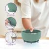 Suction Bowl with Lids and Spoons, BPA Free, Silicone Baby Feeding Set, Extra Strong Suction, Toddler & Infant view 3