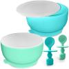 Suction Bowl with Lids and Spoons, Extra Strong Baby Suction Bowls, Baby Bowls 0-6 Months, Infant Babies & Toddler, BPA Free Baby Bowls, Silicone Baby Feeding Set, Baby Feeding Essentials view 1