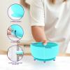 Suction Bowl with Lids and Spoons, Extra Strong Baby Suction Bowls, Baby Bowls 0-6 Months, Infant Babies & Toddler, BPA Free Baby Bowls, Silicone Baby Feeding Set, Baby Feeding Essentials view 3