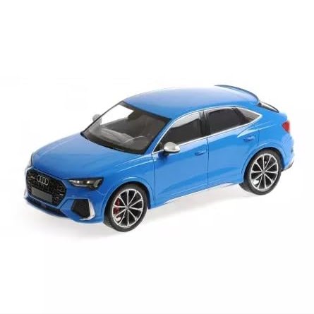 2019 RS Q3 Sportback Blue Limited Edition to 240 Pieces Worldwide 1/18 Diecast Model Car by Minichamps 155018101