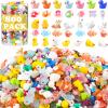 Barydat 800 Pcs Mini Resin Animals Figures Bulk Miniature Garden Accessories for Pranks Hide Party Gift Duck Tiny Resin for Crafts Micro Landscape Plant Pots(Classic) view 1