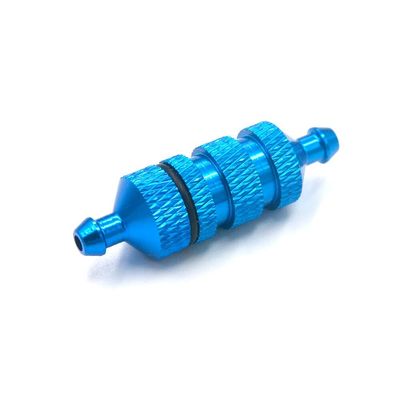 Fuel Nitro Filter for 1/8 1/10 RC Model Car Spare Parts Engine 02156 94122 94188 (Color : Blue)