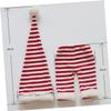 ABOOFAN 1set Christmas Stripe Costume Hat Shorts for Photography Newborn Photography Prop Soft Comfortable for Capturing Precious Moments view 2