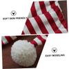 ABOOFAN 1set Christmas Stripe Costume Hat Shorts for Photography Newborn Photography Prop Soft Comfortable for Capturing Precious Moments view 4