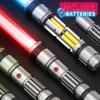4 Pack Light up Sword Saber with FX Sounds (Motion-Sensitive) and Retractable Handle, 4 Colors Changing Led Glowing in he Dark Dueling Sword for Kid Adult, Galaxy War Party, Halloween Cosplay view 3