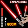 4 Pack Light up Sword Saber with FX Sounds (Motion-Sensitive) and Retractable Handle, 4 Colors Changing Led Glowing in he Dark Dueling Sword for Kid Adult, Galaxy War Party, Halloween Cosplay view 4