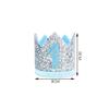 Alydppg Silver Crowns - Birthday Party Hats and Gifts for Boys and Girls (Light Blue Belt) view 2