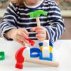 Fowecelt 3 Pack Wooden Hammer Toys Simulation Hammers Maintenance Tools Educational Toys for Kids Birthday Party Games Supplies view 4