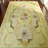 Beautiful Shabby Chic Dollhouse 1/12 1/6 Scale French Swirls Light Gold Rug (6.8" X 10") view 3