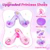 HAIMST Princess Dress Up Shoes Set, Girls Dress Up Toys, Jewelry Boutique Necklace Earrings Crown, Princess Dresses Role Pretend Play Gifts Princess Toys for Girls Aged 3 4 5 6 Years Old view 4