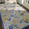 1/12 1/6 Scale Miniature Roster Roses French Aubusson Design Dollhouse Rug (5.1" X 8.2") view 4