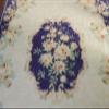 Wonderful Dollhouse Blooming Rose Bouquet Aubusson Design Contour 1/12 1/6 Rug (6.6" X 10") view 2