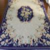 Wonderful Dollhouse Blooming Rose Bouquet Aubusson Design Contour 1/12 1/6 Rug (6.6" X 10") view 3
