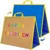 large Felt Flannel Board 22.8*19.7 In,Felt Story learning Board for Toddlers,Classroom,Preschool,Kiddie Corner, Interactive,Foldable,Stand,For Walls Felt Baord,Double-Sided Use,Gifts for Kids view 1