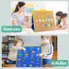 large Felt Flannel Board 22.8*19.7 In,Felt Story learning Board for Toddlers,Classroom,Preschool,Kiddie Corner, Interactive,Foldable,Stand,For Walls Felt Baord,Double-Sided Use,Gifts for Kids view 4