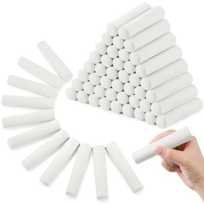 Fulmoon 80 Pcs Jumbo Sidewalk Chalk Bulk for Kids Large Outdoor Street Washable Chalk for Toddler Adults Art Drawing Painting Christmas Classroom Gifts(White)