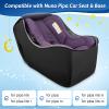 YOREPEK Padded Car Seat Travel Bag Backpack Compatible with All Nuna Pipa Car Seat and Base, Infant Car Seat Bags for Air Travel with Shoulder Straps, Carseat Cover with Side Pocket, Protective Feet view 2