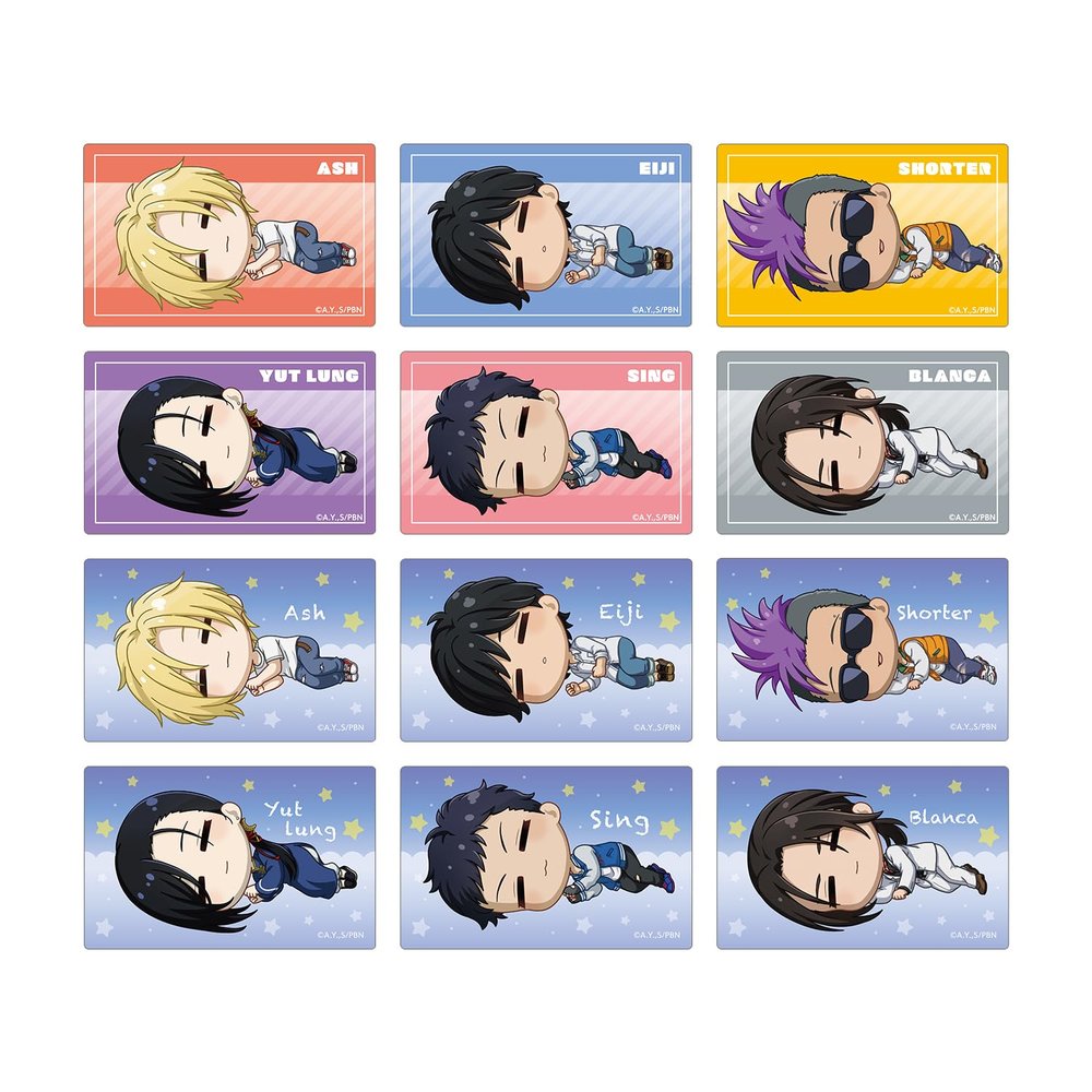 Banana Fish Trading Chibi Card Sticker Box of 12